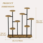Plant Stand Indoor 9 Tier 11 Potted Multiple Flower Pot Holder - Image 3