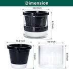 D'vine Dev 10 Inch Design Self Watering Planter - Image 3