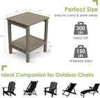 GREENVINES Outdoor Rocking Chair Set | 3-Piece | Desert Brown Wood Grain | 2 - Image 4