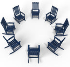 Oversized Rocking Chair Set of 8, Outdoor Rocking Chair by THOEOE