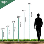 WAENLIR Garden Stakes 30 inch 2.5ft Sturdy Tomato Stakes, Plant Stakes - Image 4