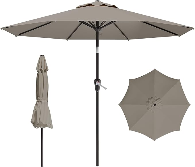 AreShark 9 FT Patio Umbrella for Outdoor, Outdoor Umbrella by Unknown