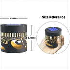 4 Pack Solar Fence Lights Metal Solar Powered Outdoor Wall Deck Step Lights Owl - Image 7