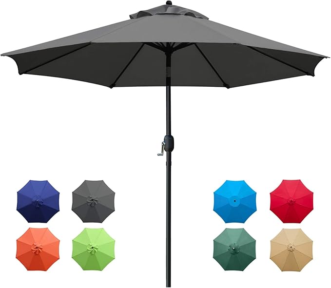 Sunnyglade 9Ft Patio Umbrella Outdoor Table Umbrella by Sunnyglade