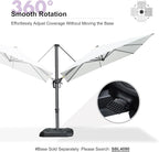 PURPLE LEAF 8 Feet Patio Umbrella Outdoor Cantilever Square Umbrella Aluminum - Image 7