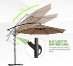 Backyard Expressions 10FT Cantilever Patio Umbrella – Outdoor Offset Hanging - Image 6