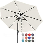 ABCCANOPY Durable Solar Led Patio Umbrellas by ABCCANOPY