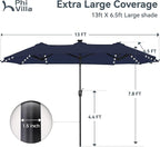 PHI VILLA 13ft Patio Umbrella - Image 6