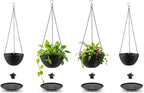 Hanging Planters for Indoor Outdoor Plants 8 and 10 Inch, 4 Packs Hanging - Image 7