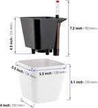 5.5 Inch Self Watering Plastic Planter - Image 2