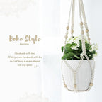 Mkono 3 Pack Macrame Plant Hangers Indoor Different Size Hanging Planter Basket - Image 8