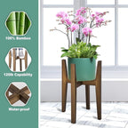 Plant Stand Indoor, Bamboo Plant Shelf, Adjustable Corner Plants Flower Holders - Image 3