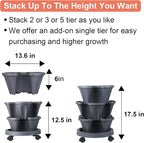 DUNCHATY Stackable Planter, Vertical Garden Planter - Image 7