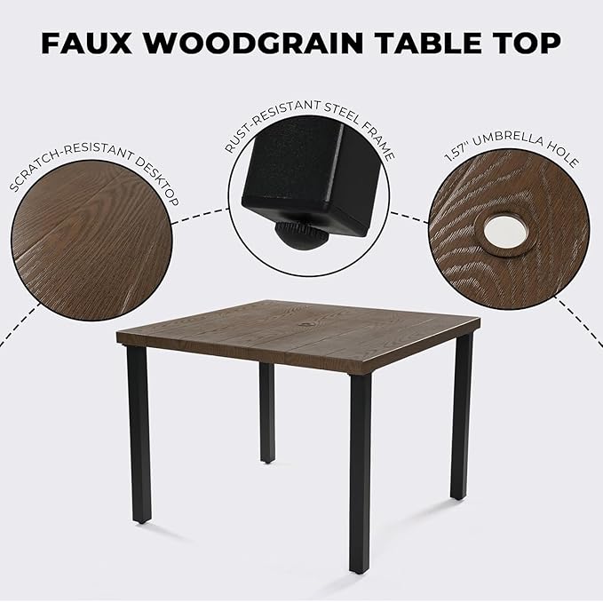 Grand patio 5-Piece Outdoor Dining Set - Image 3