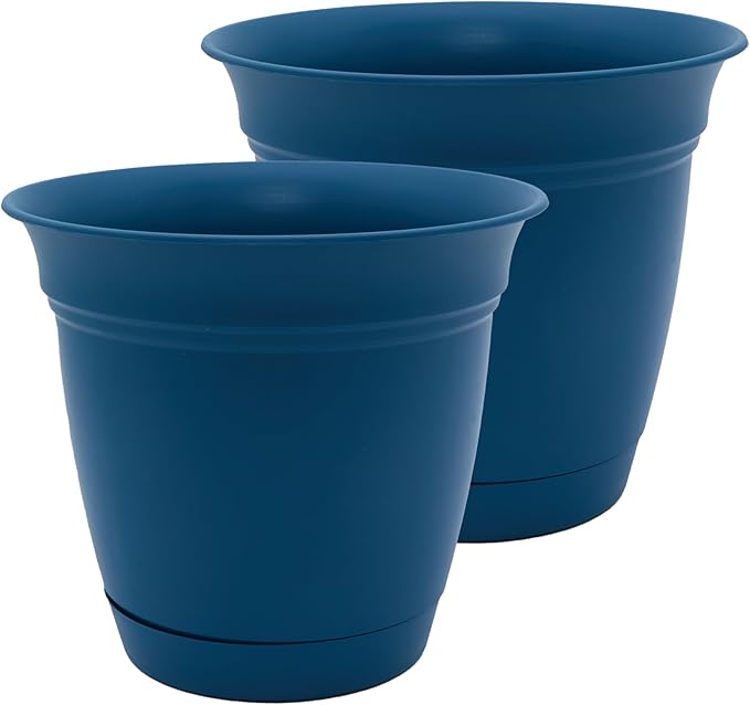 The HC Companies 12 Inch Eclipse Round Planter Pots by TheHCCompanies
