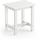 LUE BONA Outdoor Side Table, HDPS Small Outdoor Adirondack Side Tables by LUEBONA