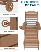Outdoor Chaise Lounge Chair Set of 2, Patio Lounge Chairs - Image 5
