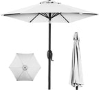 Best Choice Products 7.5ft Heavy-Duty Round Outdoor Market Table Patio Umbrella by BestChoiceProducts