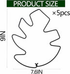 5PCS Black Monstera Plant Stem Support 9x7.6in - Image 2