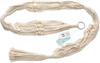 Mkono Macrame Plant Hanger 3 Tier Indoor Outdoor Hanging Planter Basket Cotton - Image 7