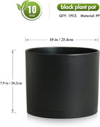 10 Inch Round Plastic Plant Pot - Image 3
