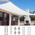 Quictent 20x16ft Rectangular Sun Shade Sail 185G HDPE Canopy 98% UV Block by QUICTENT