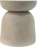Christopher Knight Home Stela Patio Lightweight Concrete Drum Side Table - Image 9