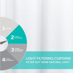 Exclusive Home Cabana Solid Indoor/Outdoor Light Filtering Hook-and-Loop Tab - Image 3