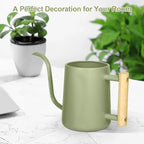 Watering Can Indoor Plants, 35 oz/1000 ml Metal Stainless Steel Watering Can Pot - Image 8