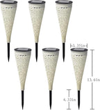 6 Pack Solar Lights Outdoor Garden Decorative Mandala Solar Garden Lights - Image 7