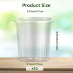 30 Packs 1 Gallon Reinforced Clear Nursery Pots - Image 2