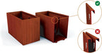 PLANTERCRAFT Corten Steel Metal Planter Box, Round Sizes, Modern Garden Steel - Image 4