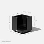 Veradek Block Series Cube Plastic Planter - Image 3