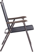 Giantex Set of 2 Patio Folding Chairs, Outdoor Patio Dining Chairs w/Armrest - Image 7