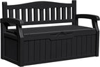 Greesum 80 Gallon Outdoor Storage Bench, Resin Patio Furniture by BuynowfromGreesum
