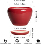 Ceramic Planter for Indoor Plants 8 Inch - Image 3
