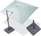 PURPLE LEAF 9' X 11.5' Rectangle Cantilever Umbrella by Unknown