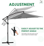 NEWBULIG 10FT Patio Umbrella, Offset Cantilever Outdoor Patio Table Umbrella - Image 5