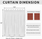 Easy-Going Outdoor Patio Curtains Detachable Tab Top Windproof Weatherproof - Image 6