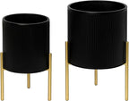 ARNIS Modern Planter Pots, Decorative Planters, Metal Pots - Image 8