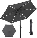 Best Choice Products 7.5ft Outdoor Solar Market Table Patio Umbrella by BestChoiceProducts