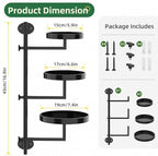 Window Plant Shelves Plant Shelf Indoor Metal Plant Stand Rotating Window Shelf - Image 3
