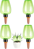 4 Pcs Plant Watering Globes Self Watering Planter Insert Plants Top Fill Water by Unknown