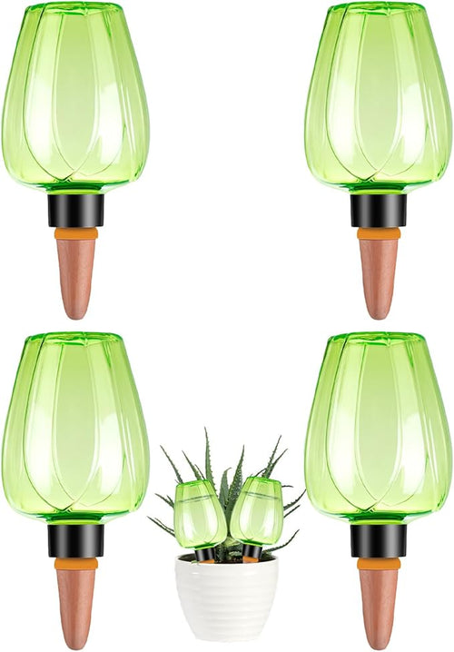 4 Pcs Plant Watering Globes Self Watering Planter Insert Plants Top Fill Water by Unknown