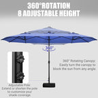 LEVELEVE 14FT Double-Sided Patio Umbrella - Image 2