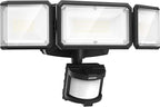 LEPOWER Battery Powered LED Flood Light Outdoor, 1500LM Motion Sensor Security by LEPOWER