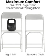 Flash Furniture Hercules Series Big & Tall Stackable Plastic Folding Chairs - Image 6