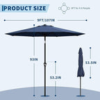 Garvee 9FT Patio Umbrella - Image 2