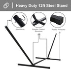 SUNCREAT Portable Hammock with Stand, Heavy Duty Standing Hammock, 450 lbs - Image 7