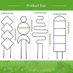 4 Pcs Mini Metal Trellis for Potted Plants, Climbing Support for Hoya Vines - Image 2